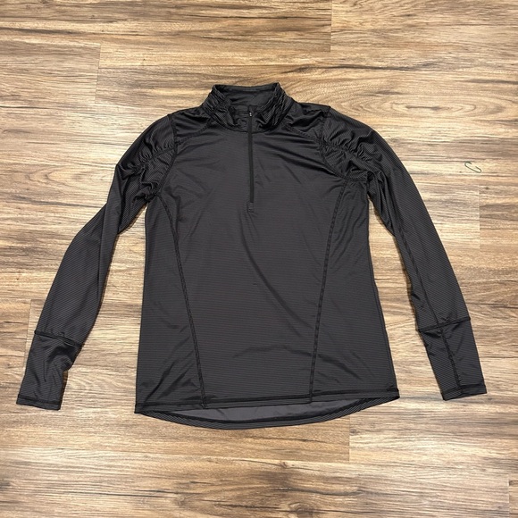 Womens long sleeve pullover quarter zip top - Picture 1 of 5